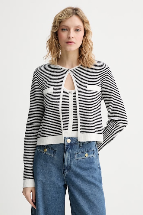 Karl Lagerfeld cardigan pentru femei IKON negru B2W18015