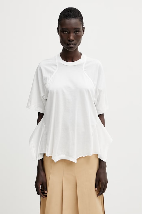 Undercover PULLOVER Women's cotton t-shirt white UP1F1805