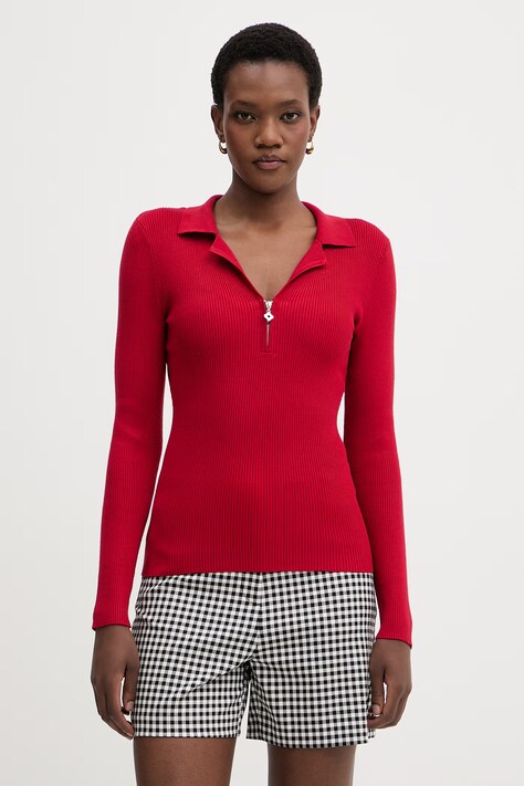 Morgan maglione da donna con viscosa rosso MBONZAI