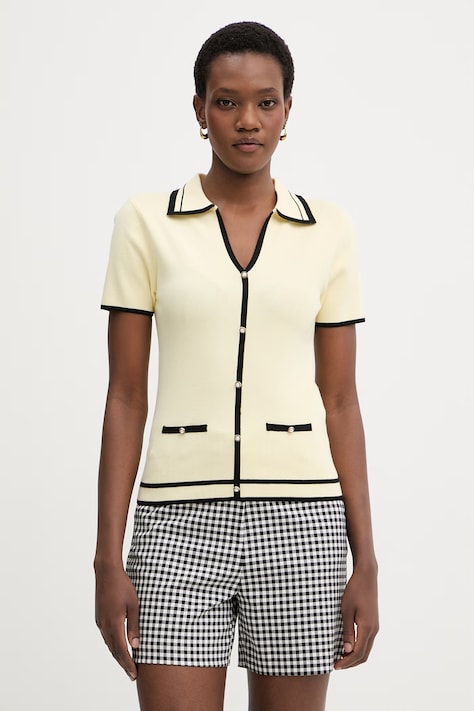 Morgan bluzka damska z wiskozy żółta MTOIRI