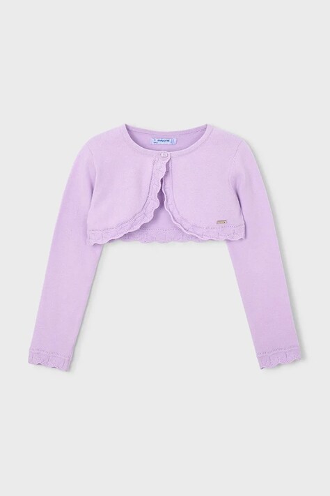 Mayoral kardigan dziecięcy kolor fioletowy 320