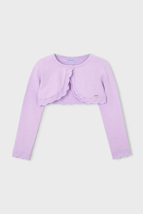 Mayoral cardigan copii culoarea violet, 320