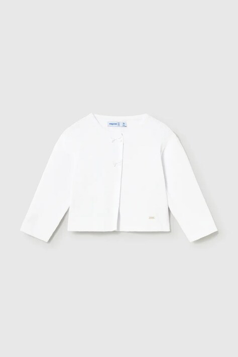 Mayoral kardigan bawełniany dziecięcy kolor biały 1307