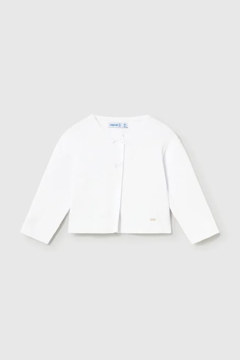 Dječji pamučni kardigan Mayoral boja: bijela, 1307