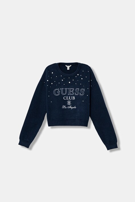 Guess sweter dziecięcy kolor granatowy J6RR06 Z3KS0