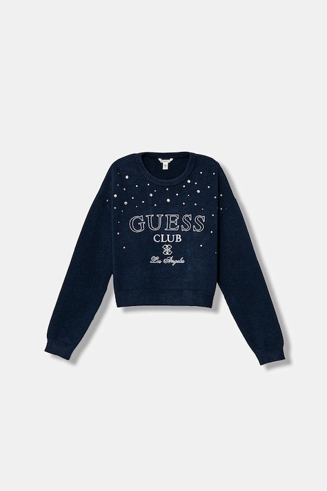 Guess sweter dziecięcy kolor granatowy J6RR06 Z3KS0