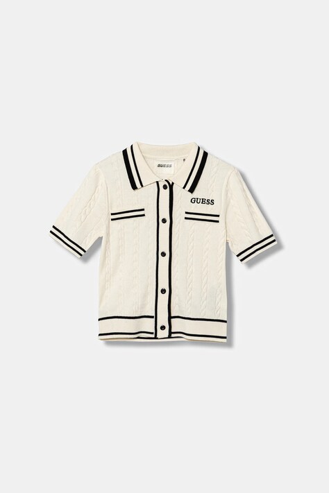 Guess kardigan dziecięcy kolor beżowy J6RR16 Z4652
