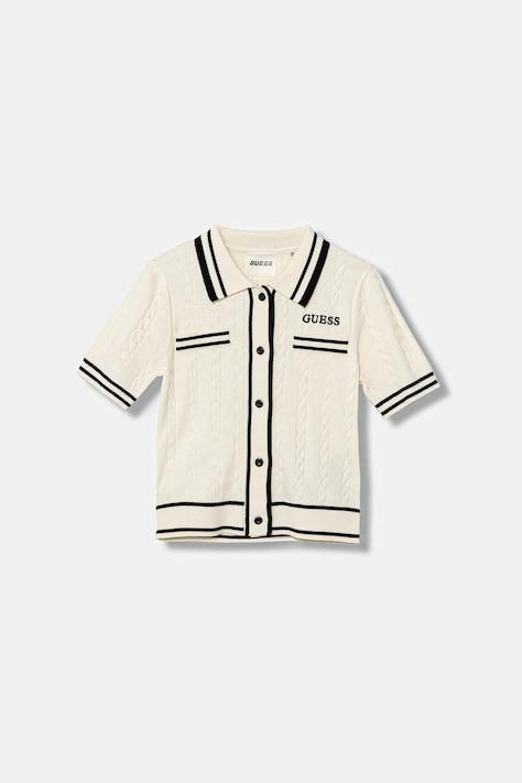 Guess kardigan dziecięcy kolor beżowy J6RR16 Z4652