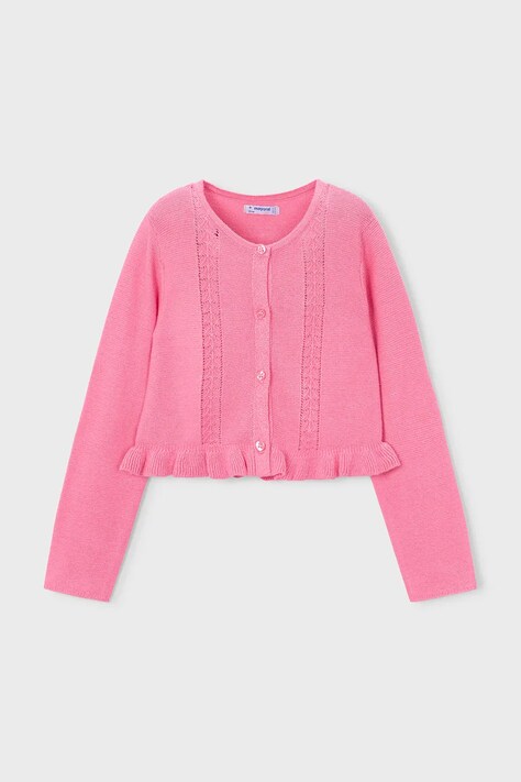 Mayoral kardigan dziecięcy kolor różowy lekki 3383