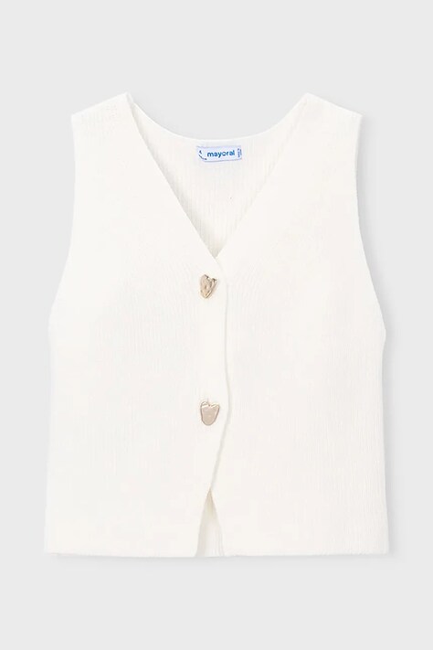 Dětská vesta Mayoral bílá barva, 3385