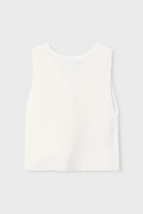 Mayoral kamizelka dziecięca kolor biały lekki 3385