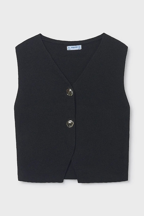 Mayoral kamizelka dziecięca kolor czarny lekki 6020