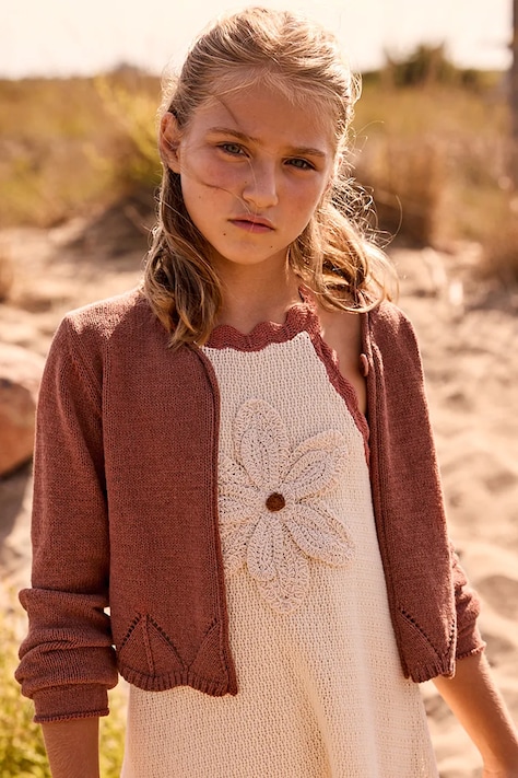 Otroška jopica Mayoral rjava barva, 6354