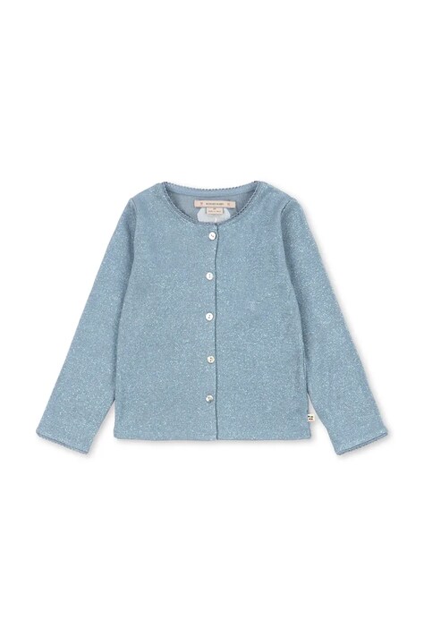 Дитячий кардиган Konges Sløjd ROLI CARDIGAN — SS26-SWG01G, блакитний — фото 2