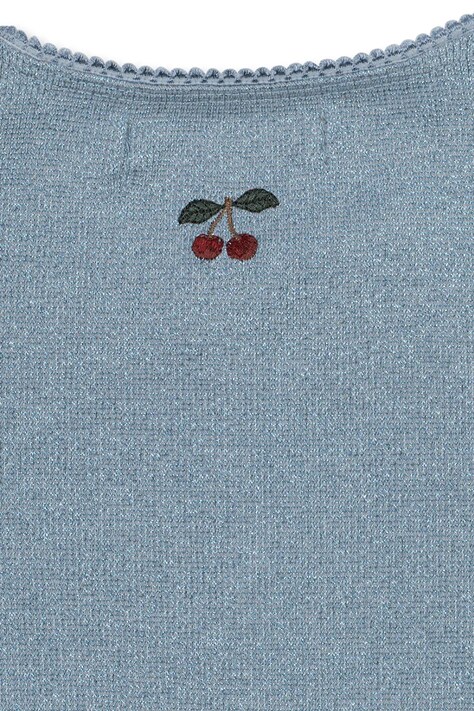 Дитячий кардиган Konges Sløjd ROLI CARDIGAN — SS26-SWG01G, блакитний — фото 4