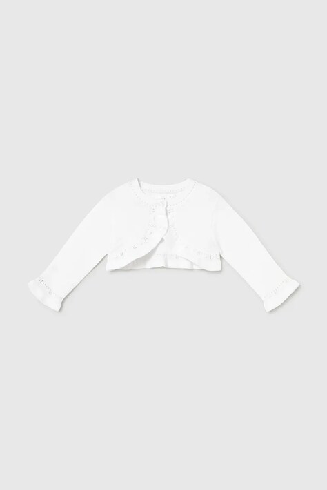 Mayoral Newborn csecsemő kardigán fehér, könnyű, 318