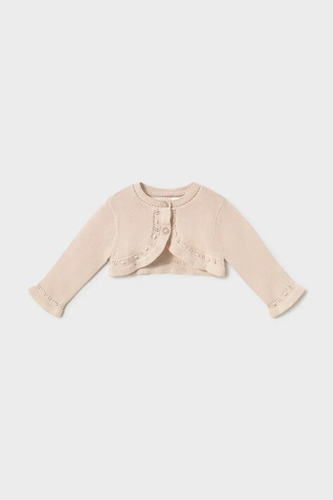 Mayoral Newborn kardigan niemowlęcy kolor beżowy lekki 318