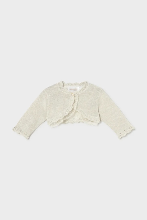 Mayoral Newborn cardigan bebe culoarea bej, 1301