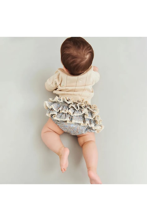 Wheat sweter niemowlęcy bawełniany beżowy 4570-560-GOTS