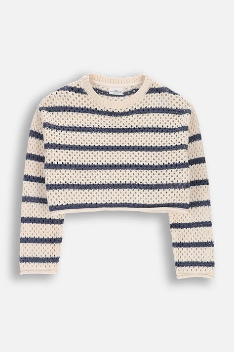 Coccodrillo pulover otroški bombažen bež