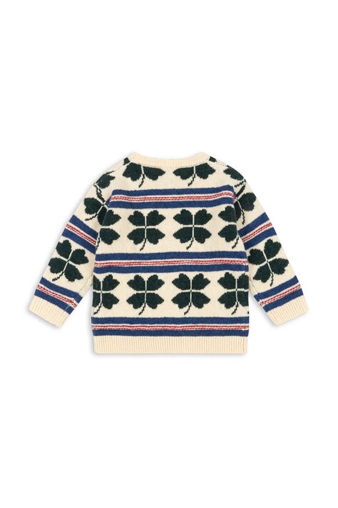 Дитячий светр з вовною Konges Sløjd BILLI SWEATER — SS26-SWK003, бежевий — фото 2