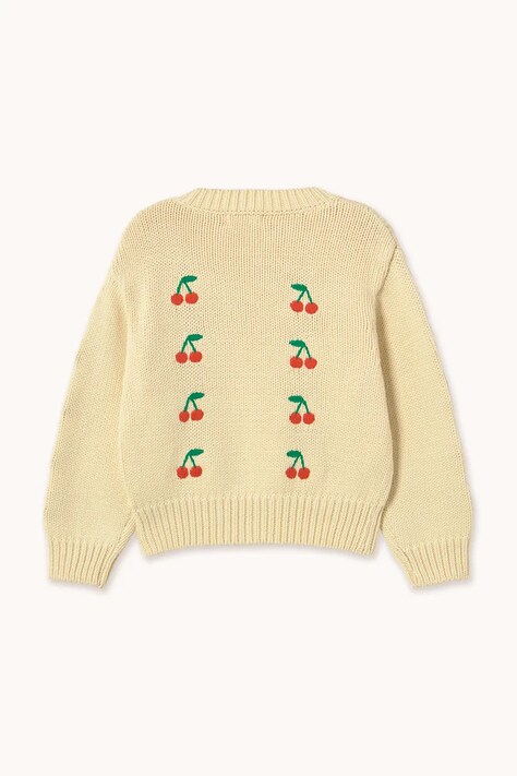 Дитячий бавовняний светр Tinycottons MINI CHERRIES SWEATER — фото 3