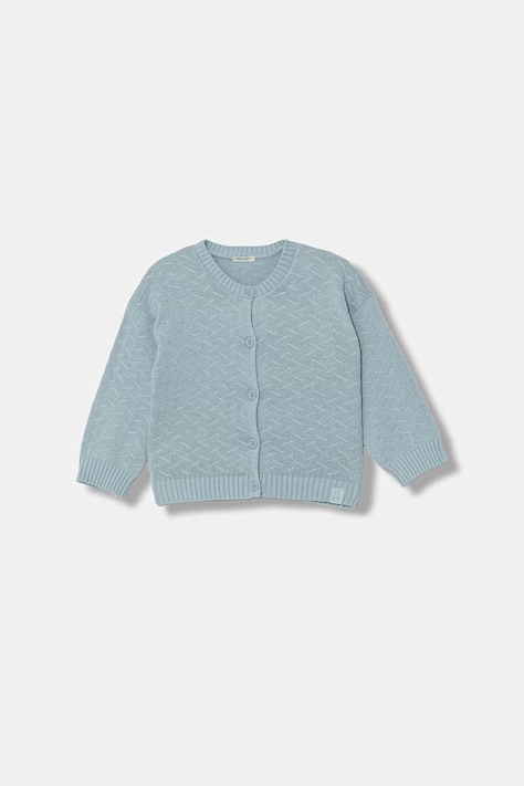 United Colors of Benetton cardigan per bambini in cotone blu 120YA5014