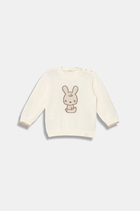 United Colors of Benetton sweter dziecięcy bawełniany beżowy 120YB101L