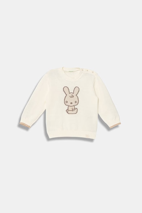 United Colors of Benetton sweter dziecięcy bawełniany beżowy 120YB101L