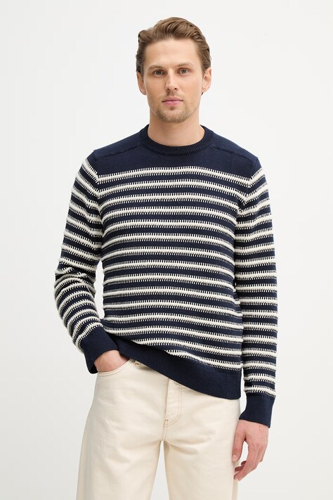 Πουλόβερ Guess χρώμα: ναυτικό μπλε, M6RR06 Z4292