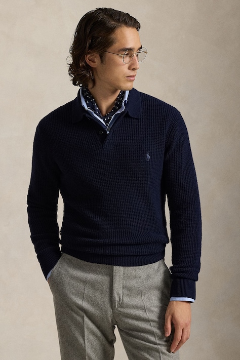 Polo Ralph Lauren Sweter z wełną męski granatowy 710979110
