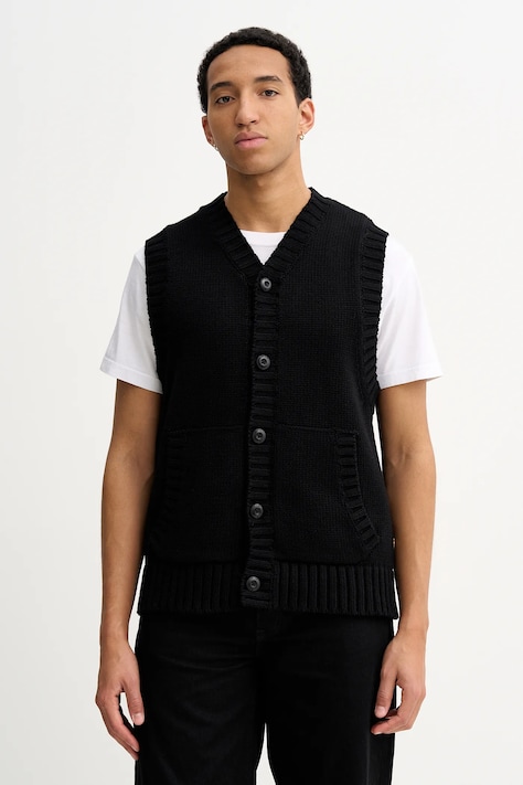 Bavlnená vesta G-Star čierna farba, D27224-D631