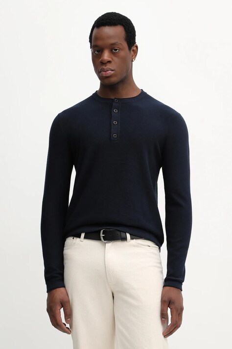 Joop! sweter męski kolor granatowy lekki 30100019