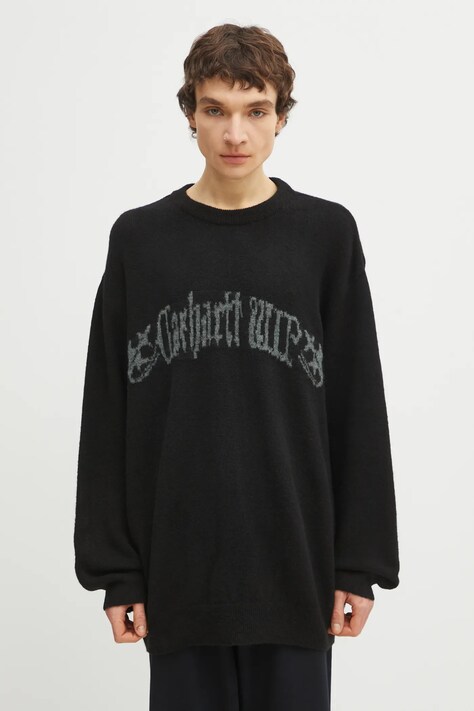 Светр з домішкою вовни Carhartt WIP Commuting Sweater колір чорний легкий I036057.89XX