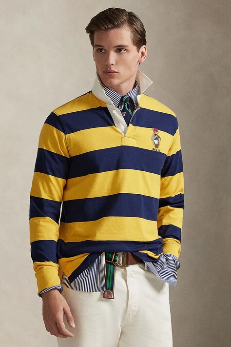 Polo Ralph Lauren sweter męski bawełniany granatowy 710B14629