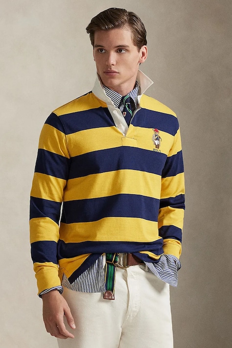 Polo Ralph Lauren sweter męski bawełniany granatowy 710B14629
