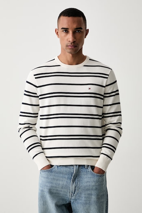 Tommy Hilfiger pulover pentru bărbați, din bumbac bej MW0MW39999