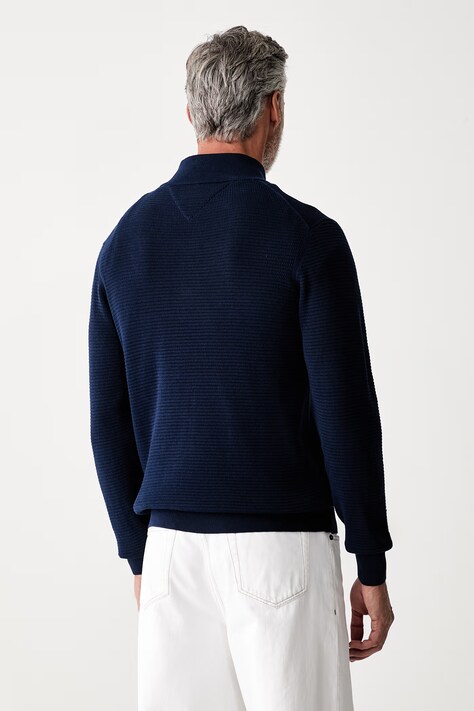 Tommy Hilfiger sweter męski bawełniany granatowy MW0MW42916