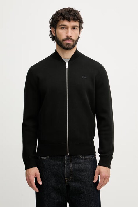 Lacoste sweter rozpinany męski czarny AH1024