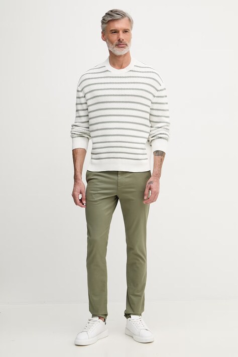Armani Exchange Светр чоловічий бавовняний — SS26-SWM07I, білий — фото 2