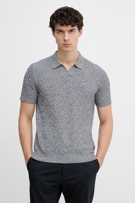 Joop! polo swetrowe męskie bawełniane granatowe 30101601