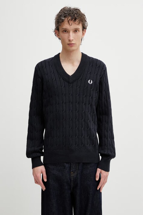 Fred Perry sweter męski granatowy K2321