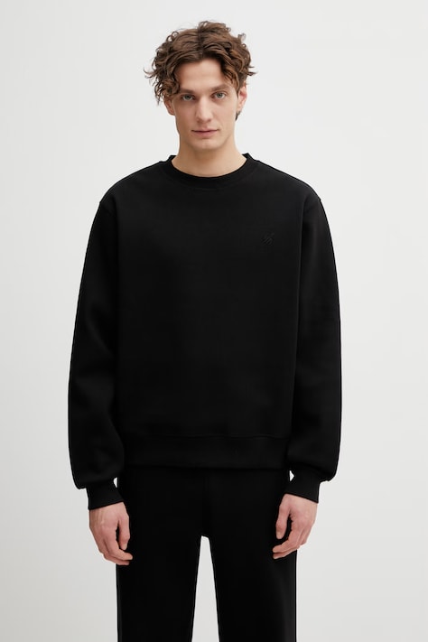 Daily Paper bluza mono rib męska kolor czarny gładka 2422056