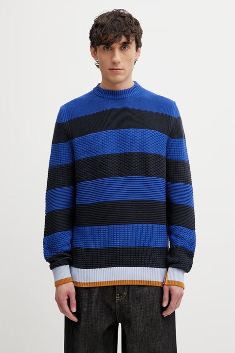 Barbour x Paul Smith Southwold pulover din bumbac pentru bărbați bleumarin MKN1724NY74