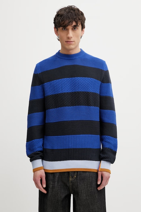 Barbour x Paul Smith Southwold pulover din bumbac pentru bărbați bleumarin MKN1724NY74