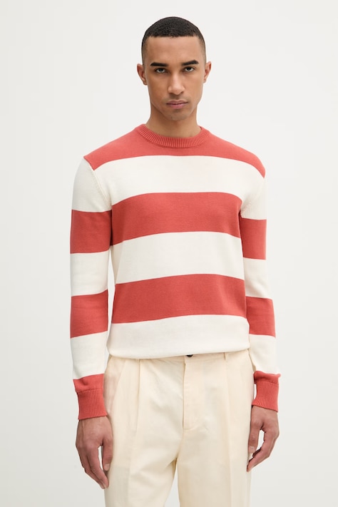 United Colors of Benetton sweter męski bawełniany beżowy 1098K10BA