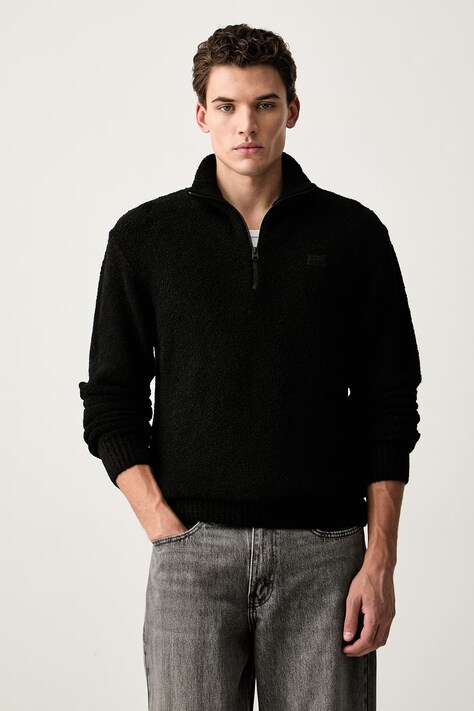 G-Star sweter męski Boucle skipper czarny D27112-E213