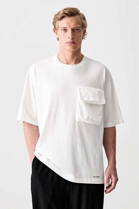 Undercover T-shirt oversize bawełniany męski biały UP1F4811