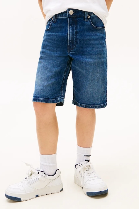 Tommy Hilfiger shorts in jeans bambino/a colore blu KB0KB10022