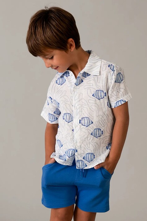 Παιδικό σορτς Mayoral χρώμα: μπλε, 611